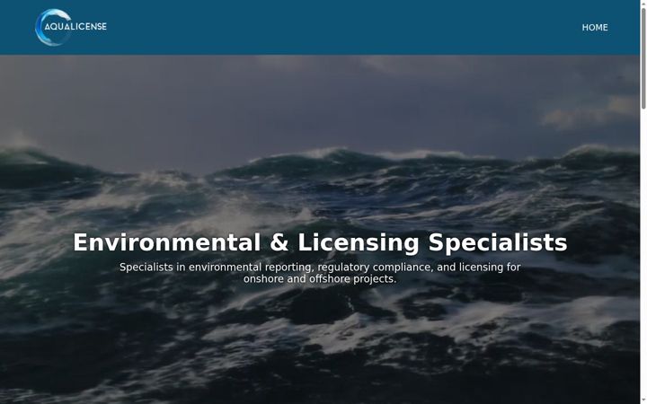 Screenshot of aqualicense.com