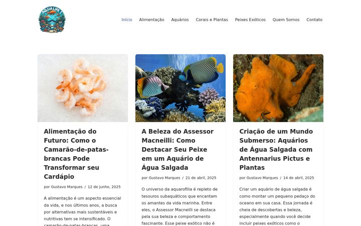 Snímek obrazovky aqualife1.com