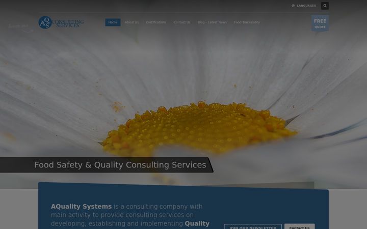Skærmbillede af aqualitysystems.gr