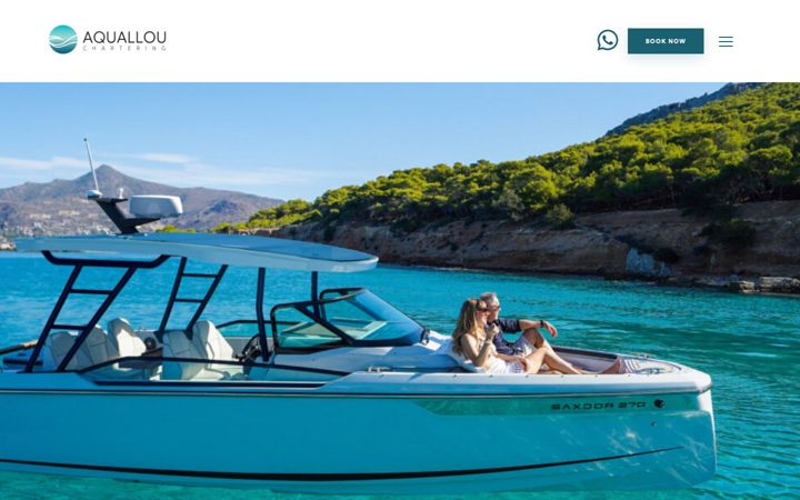 Screenshot of aquallou.gr