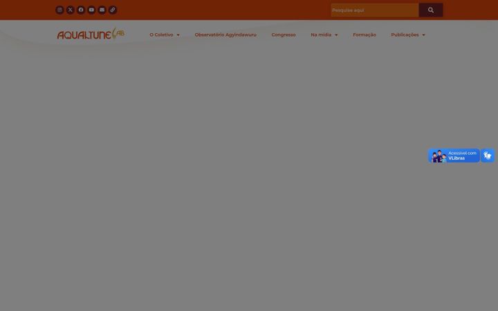 Screenshot of aqualtunelab.com.br