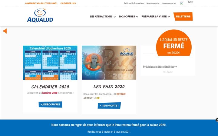 Screenshot of aqualud.com