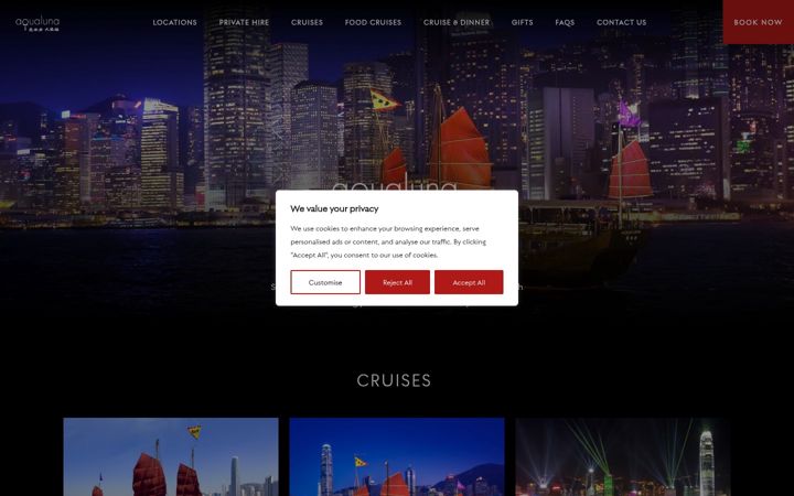 Screenshot of aqualuna.com.hk