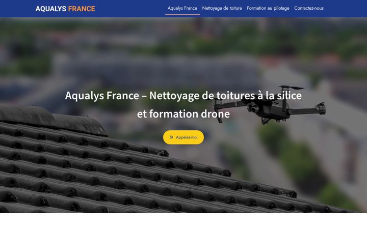 Screenshot of aqualysfrance.fr