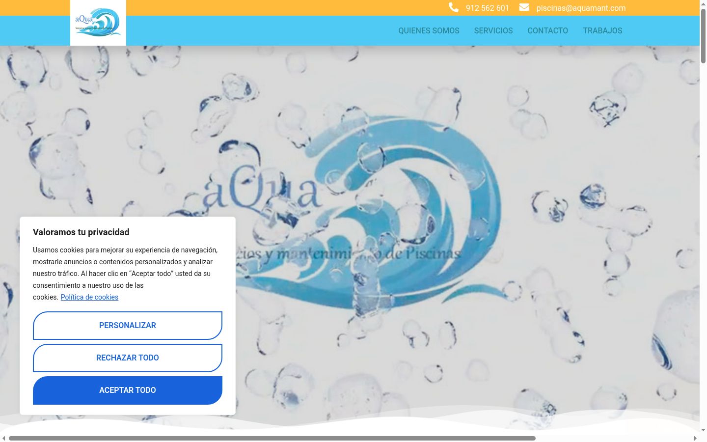 Screenshot tal-banner tal-kunsens muri qabel kwalunkwe interazzjoni