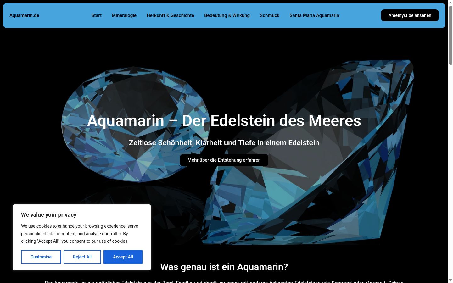 Screenshot van de toestemmingsbanner zoals getoond vóór enige interactie