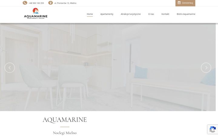 Screenshot of aquamarine.com.pl