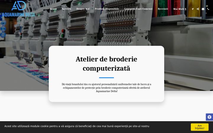 Screenshot of aquamarinedelta.ro