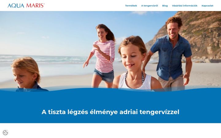 Snimka zaslona za aquamaris.hu