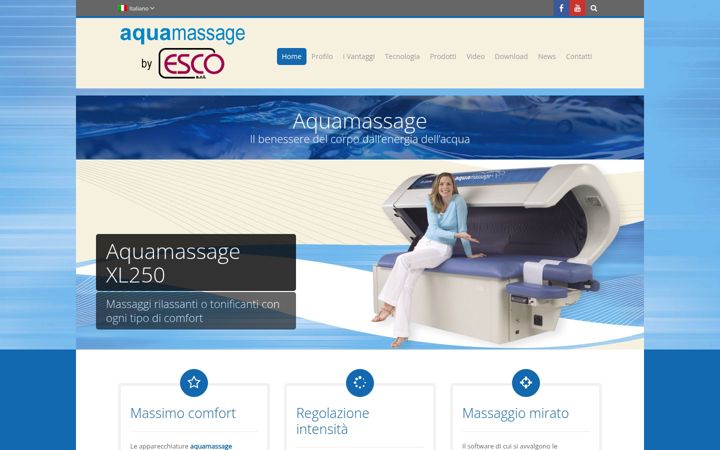 Screenshot of aquamassage.it