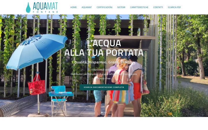 Screenshot ta' aquamatfontane.it