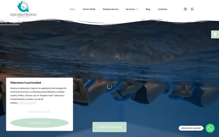 Screenshot of aquamatronas.com
