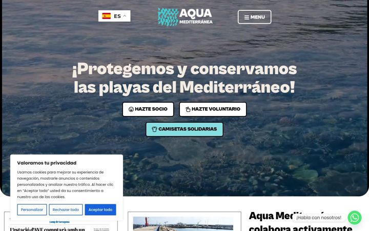 Екранна снимка на aquamediterranea.org
