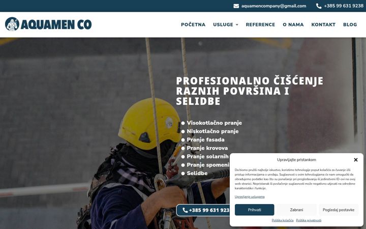 Skjámynd af aquamen-co.hr