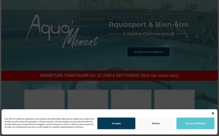 Screenshot ta' aquamoment.fr