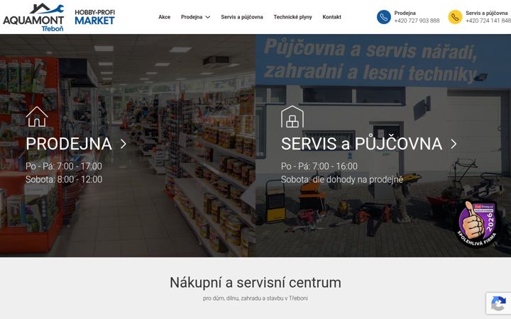 Screenshot of aquamont.cz
