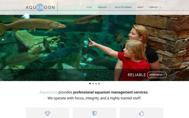 Screenshot of aquamoon.com