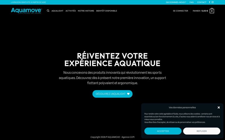 Screenshot of aquamove.fr