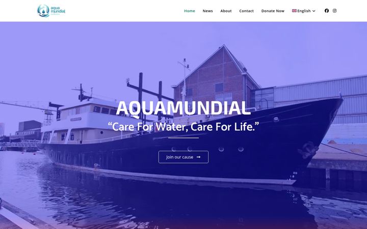 Screenshot ta' aquamundial.org