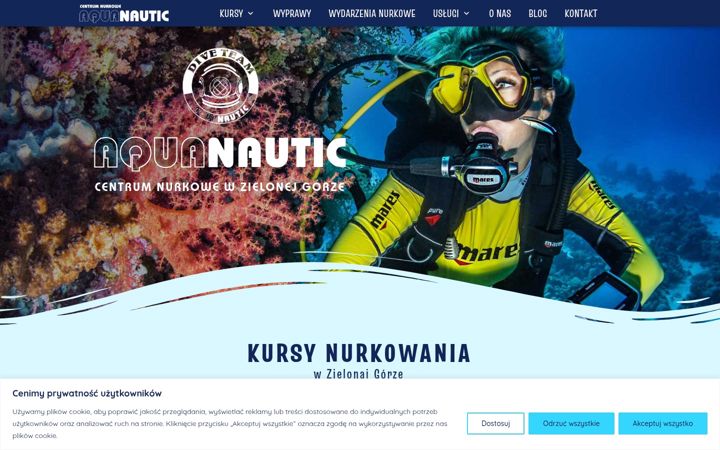 Screenshot von aquanautic.pl