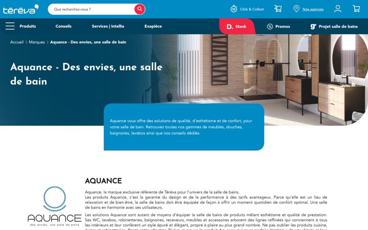 Screenshot of aquance.fr