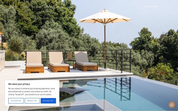 Screenshot of aquaneravillas.com