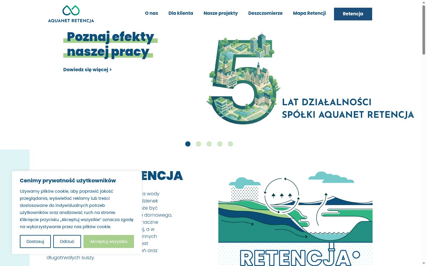 Screenshot des Einwilligungsbanners vor jeglicher Interaktion