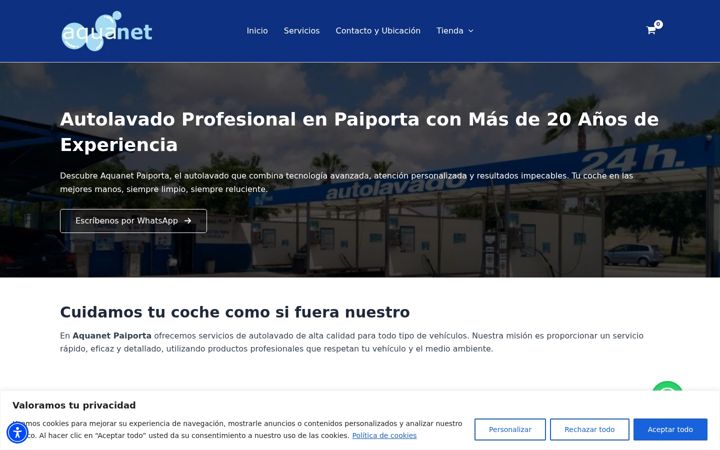 Screenshot of aquanetpaiporta.com