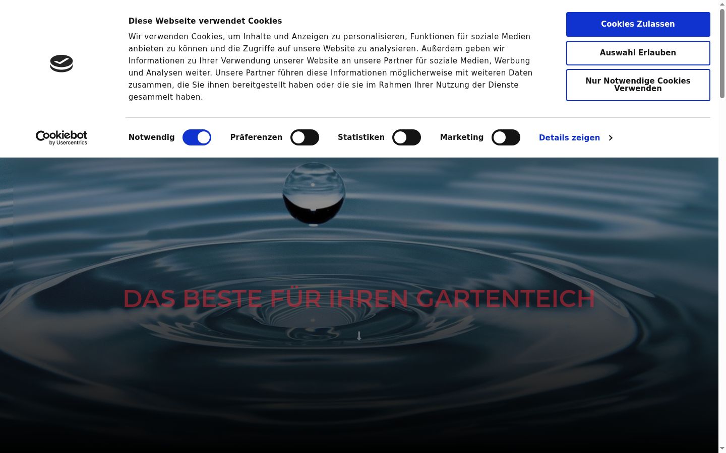 Screenshot του banner συγκατάθεσης που εμφανίστηκε πριν από οποιαδήποτε αλληλεπίδραση
