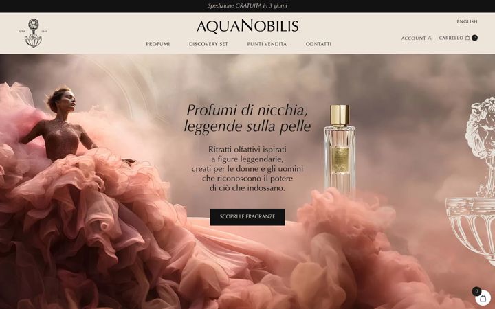 Screenshot of aquanobilisparfums.com