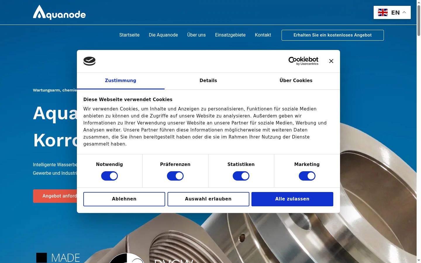 Sutikimo reklamjuostės, rodytos prieš bet kokią sąveiką, ekrano kopija