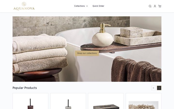 Screenshot of aquanova.eu