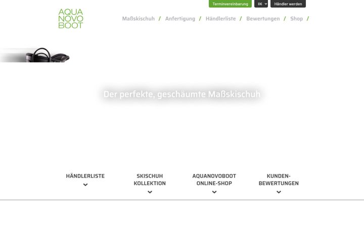 Screenshot of aquanovoboot.de