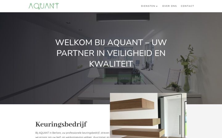 Skærmbillede af aquant.be
