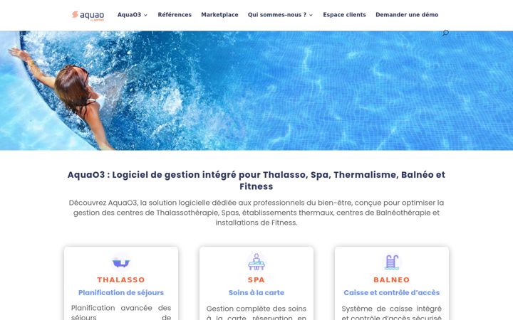 Snimka zaslona za aquao.fr