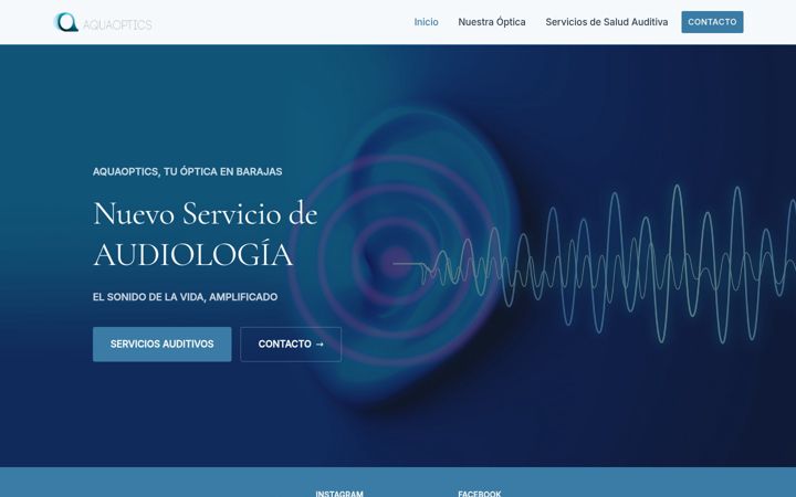 Screenshot of aquaoptics.es