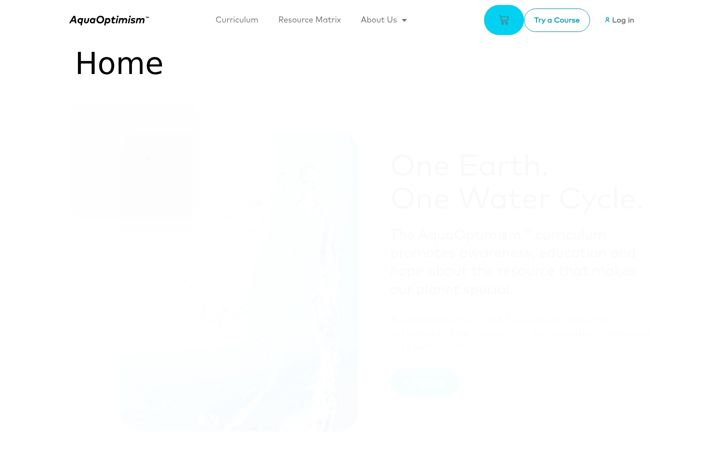 Screenshot of aquaoptimism.org