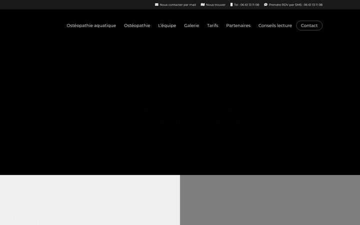 Screenshot of aquaosteo.fr