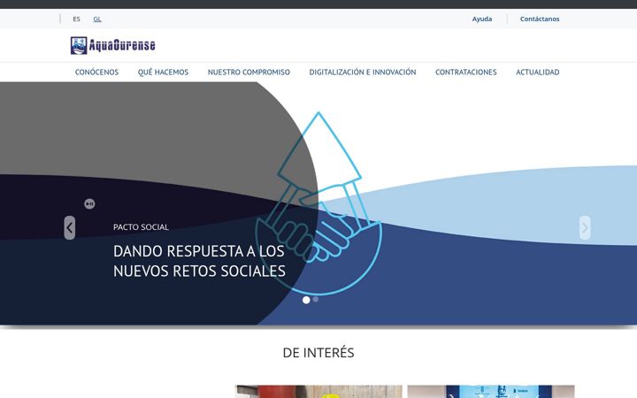 Screenshot of aquaourense.gal