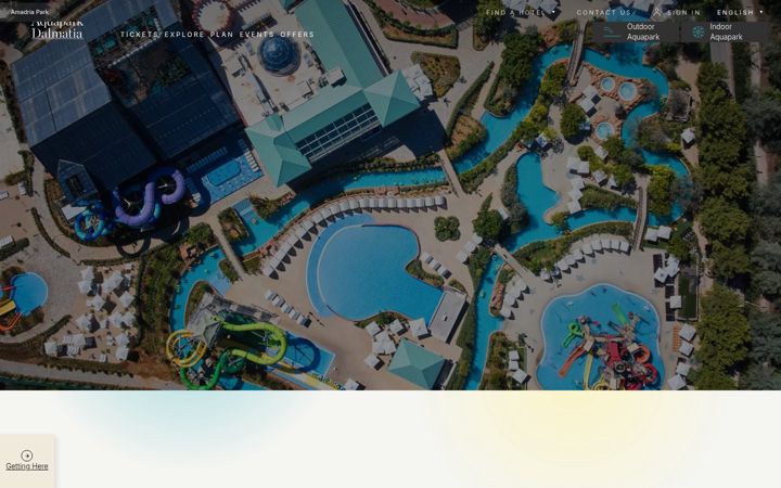 Snímek obrazovky aquapark-dalmatia.com