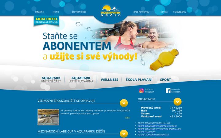 Screenshot of aquaparkdecin.cz