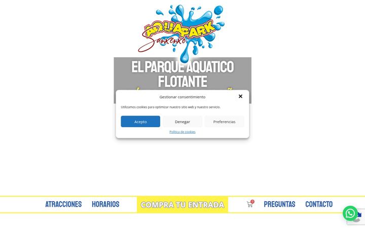 Screenshot of aquaparksanxenxo.com