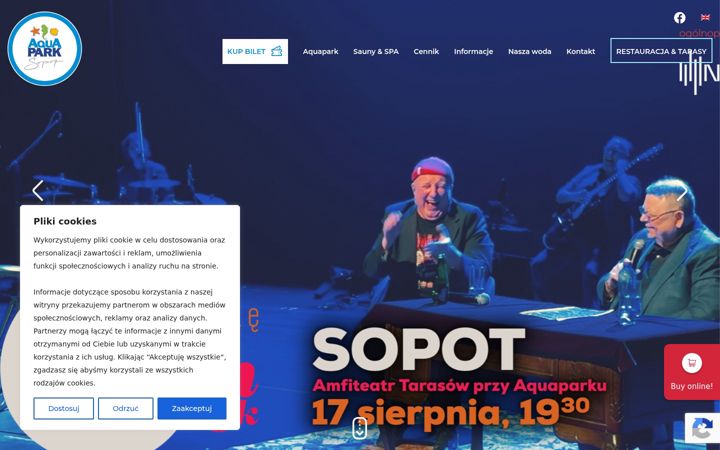 Screenshot of aquaparksopot.pl