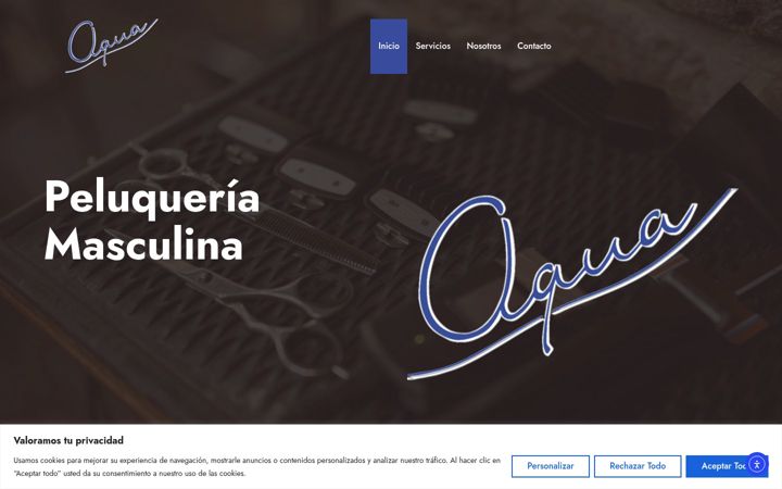 Screenshot ta' aquapeluqueria.com