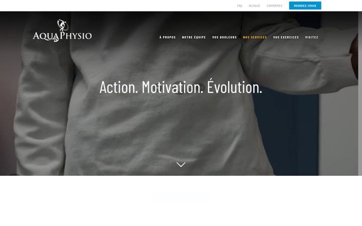 Screenshot ta' aquaphysiotherapie.com