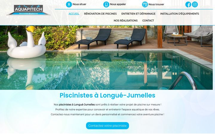 Screenshot of aquapitech.fr