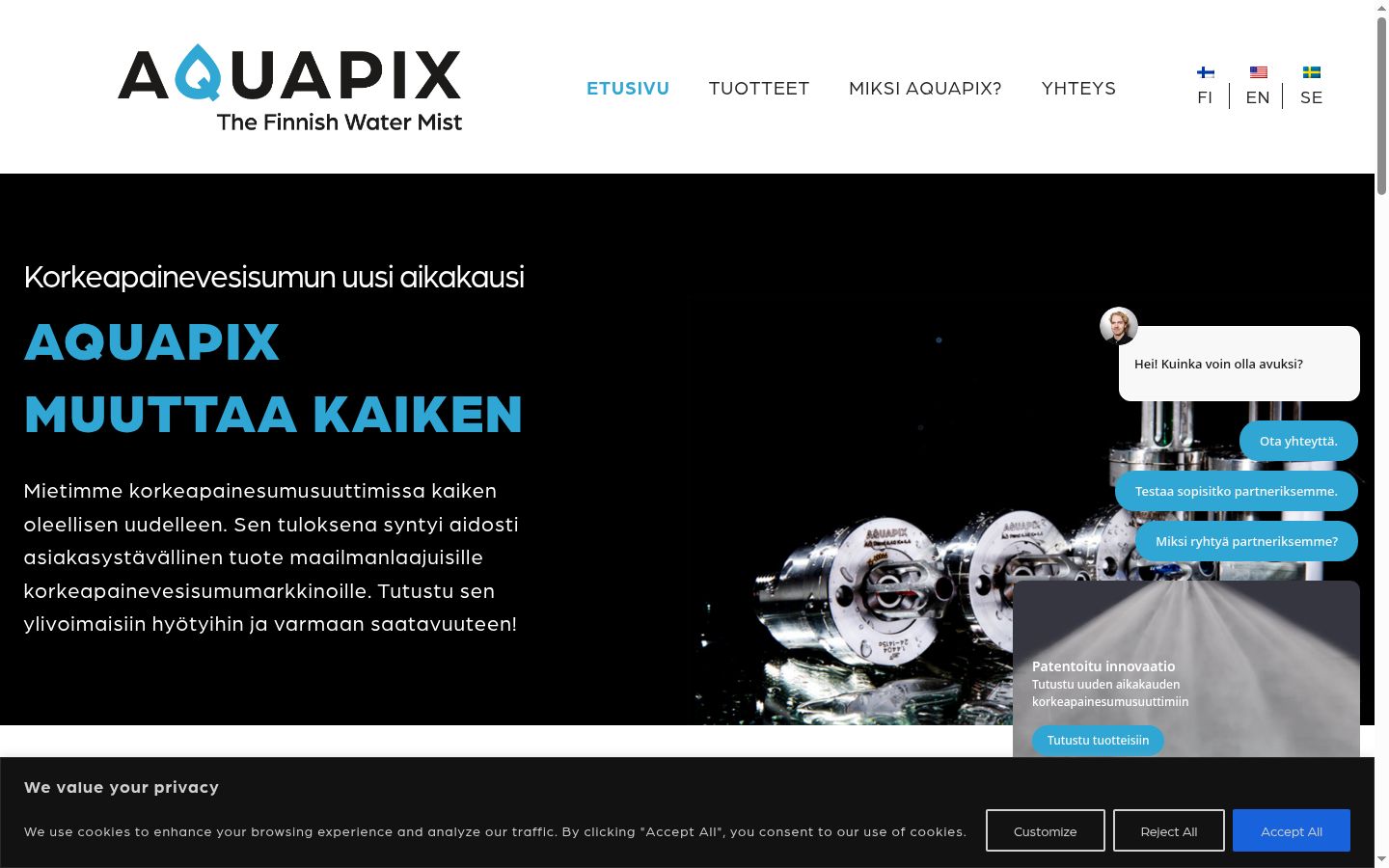 Screenshot tal-banner tal-kunsens muri qabel kwalunkwe interazzjoni