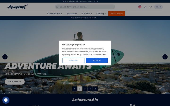 Screenshot ta' aquaplanetsports.com