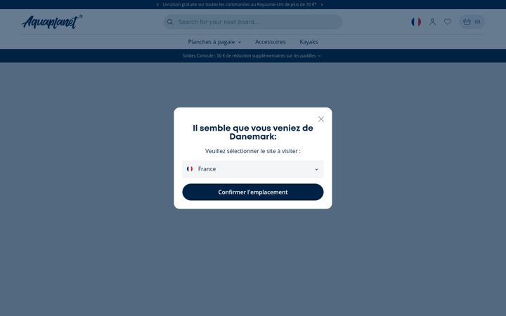 Screenshot of aquaplanetsports.eu