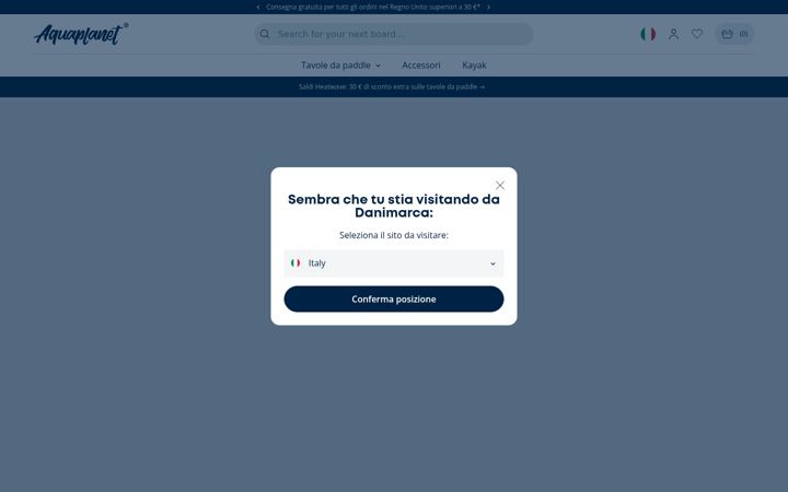Screenshot of aquaplanetsports.it